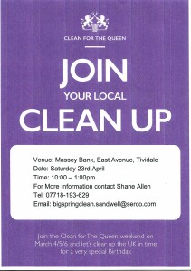 Clean for the Queen event poster